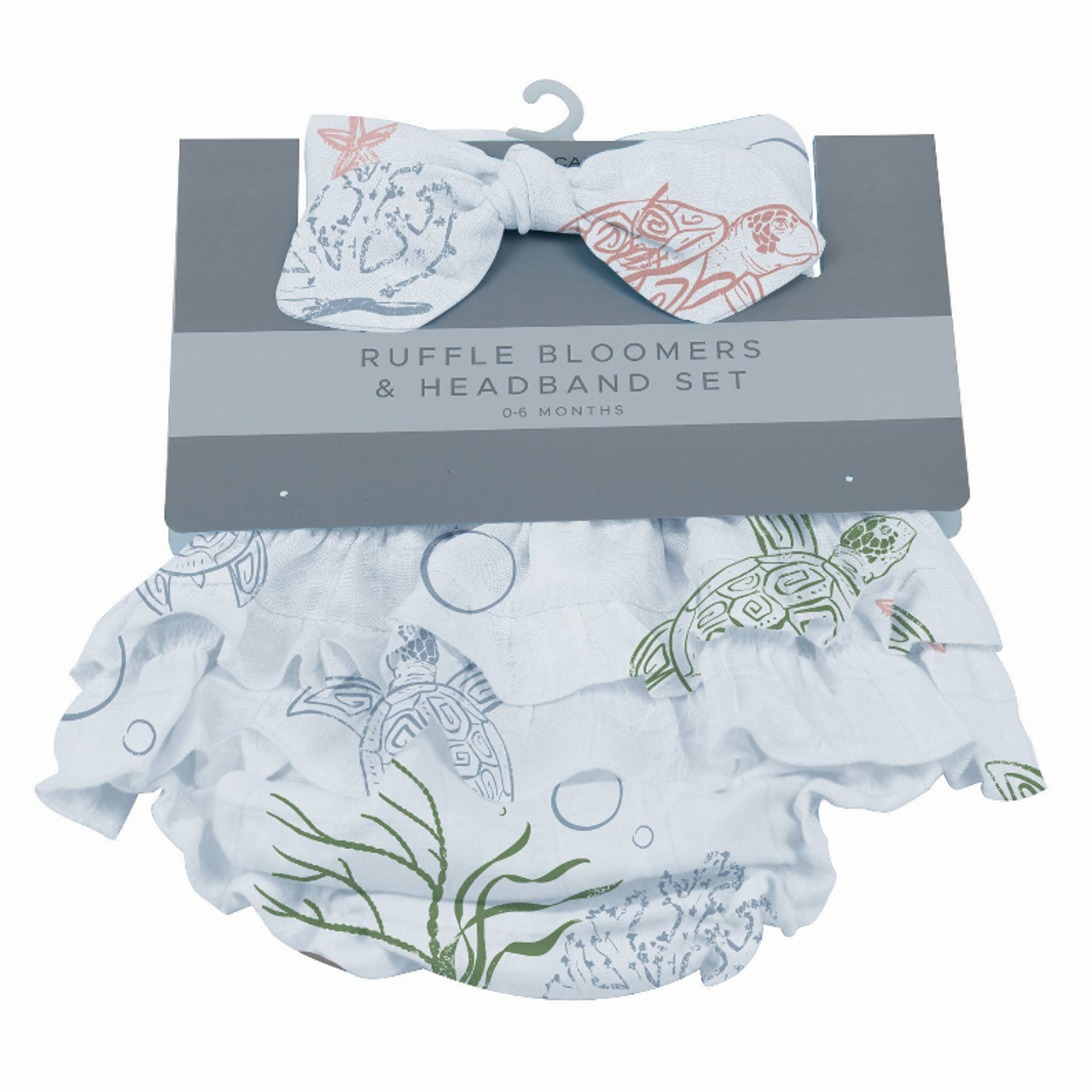 Turtles Ruffle Bloomers and Headband Set - S001922B002409P000338V002