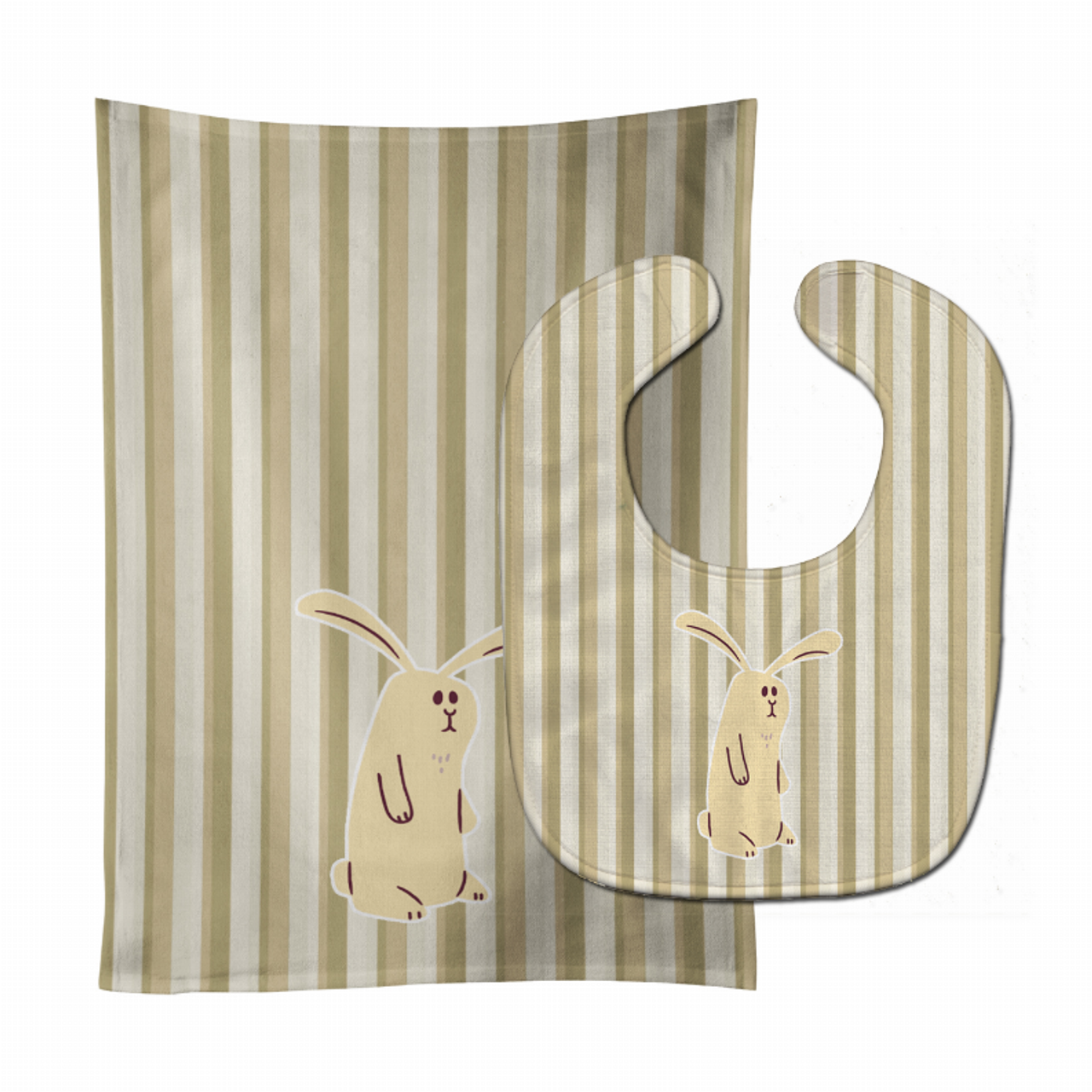 Animal Baby Bib & Burp Cloth - BB7082STBU