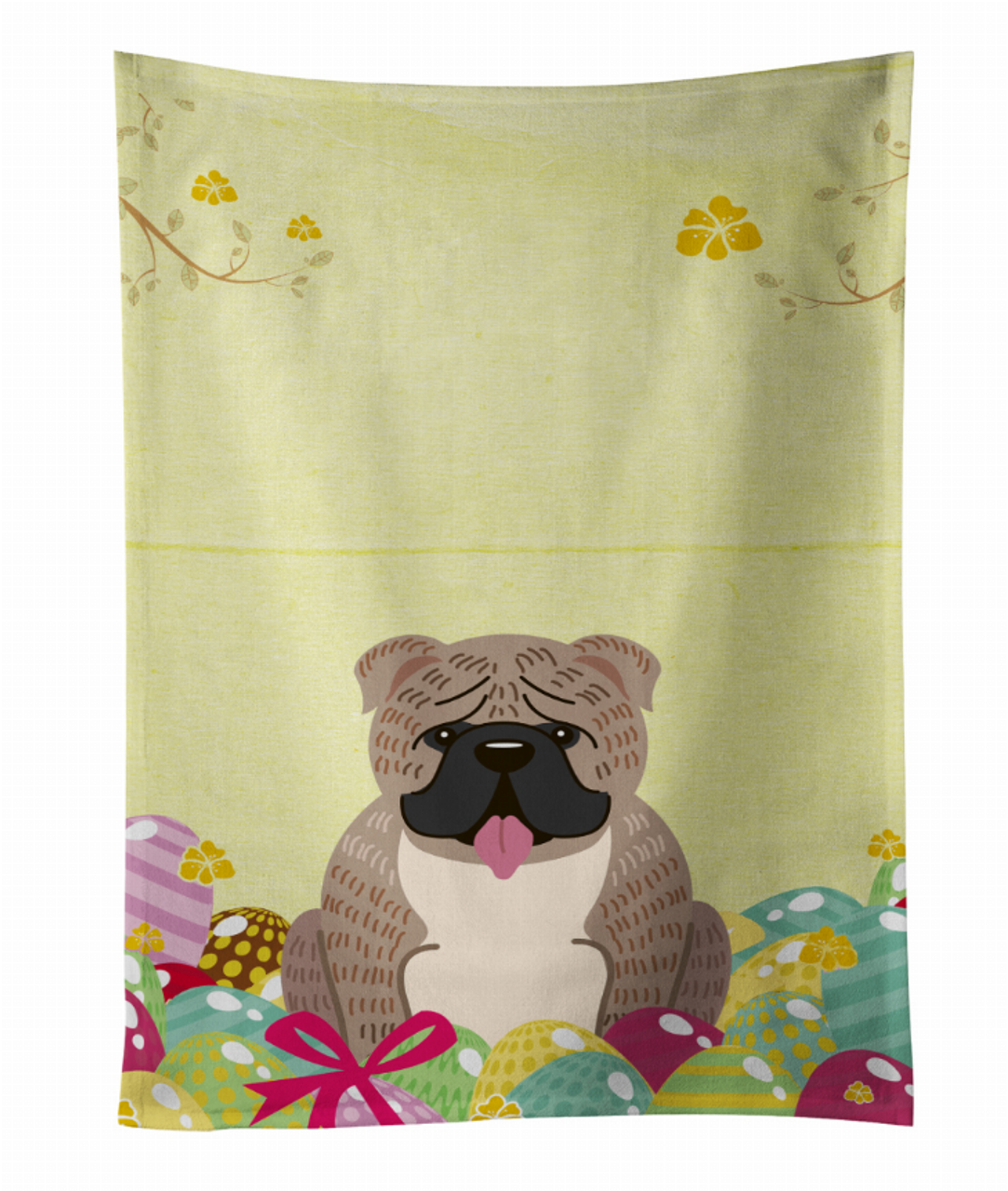 Easter Eggs Design with Dog Kitchen Towel - BB6126KTWL