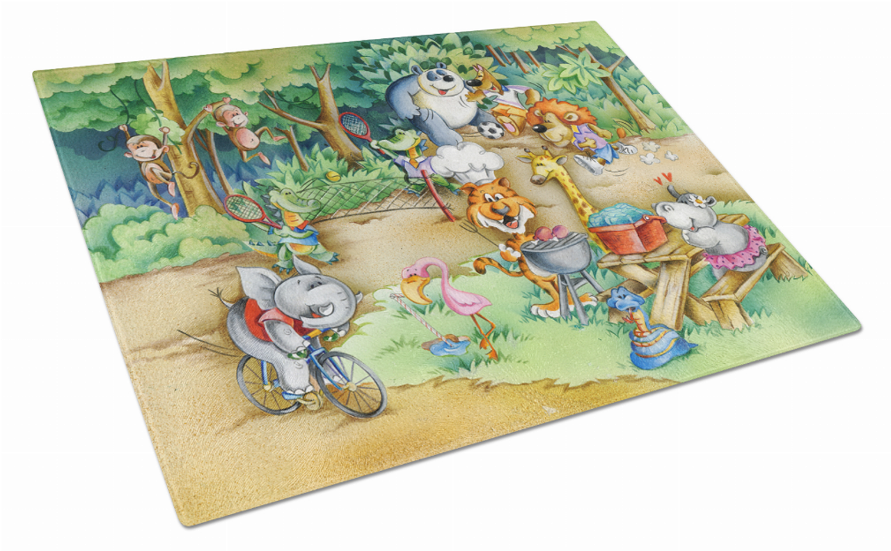 Silly Animal Glass Cutting Board Large - APH6821LCB