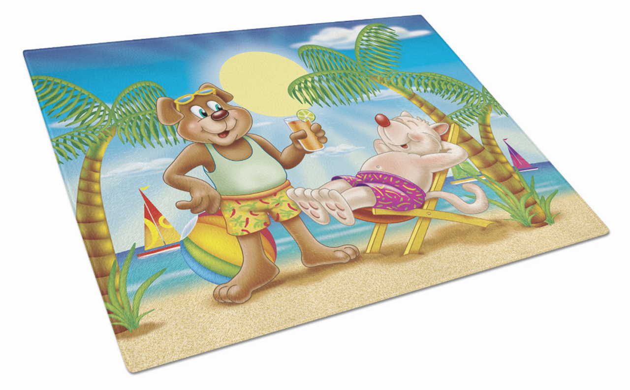 Silly Animal Glass Cutting Board Large - APH3817LCB