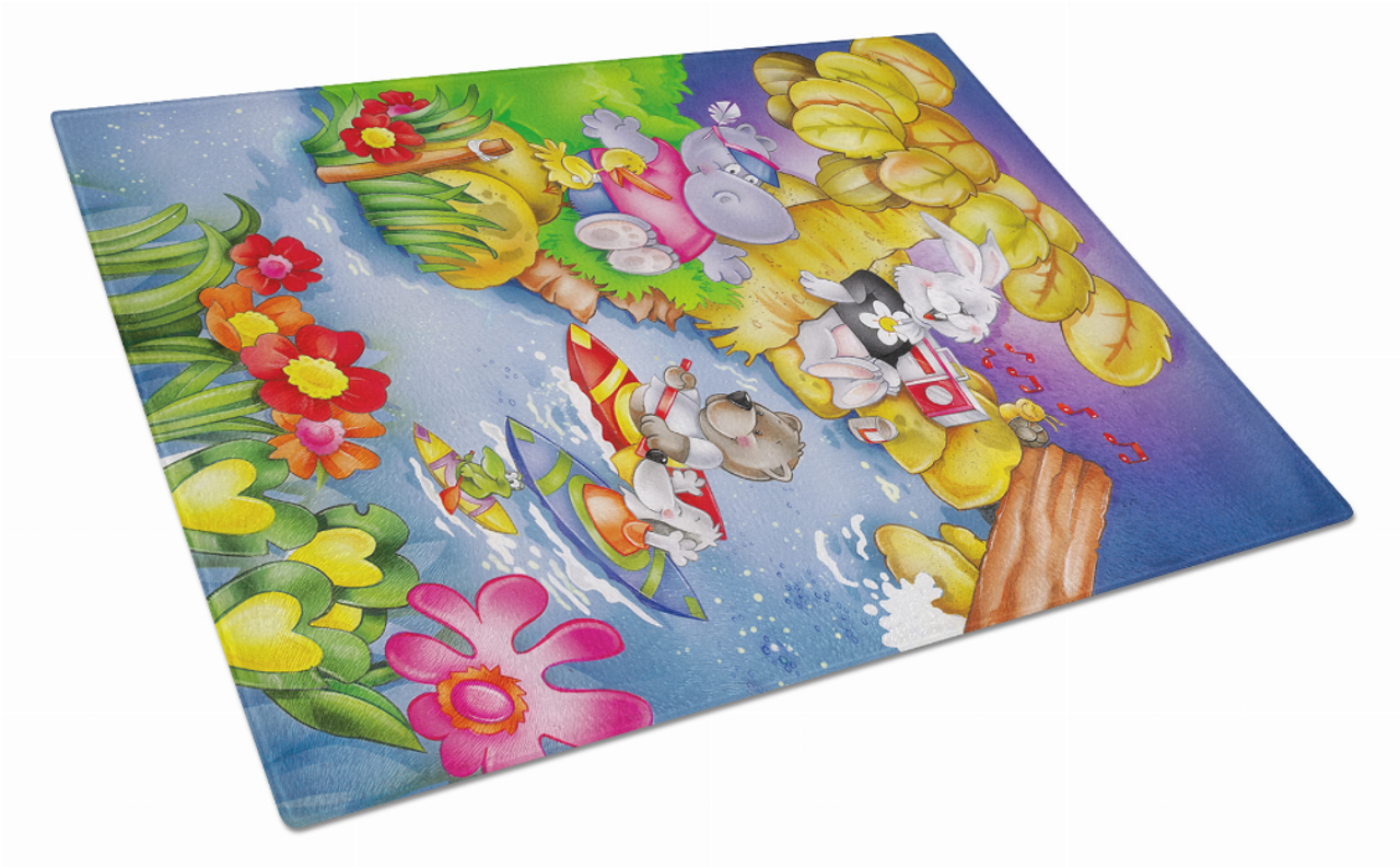 Silly Animal Glass Cutting Board Large - APH0978LCB