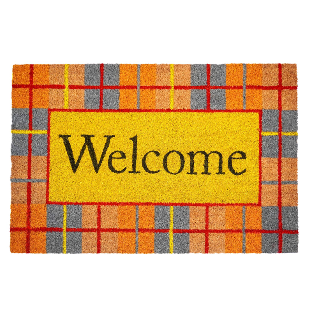 Calloway Mills Fall Plaid Doormat