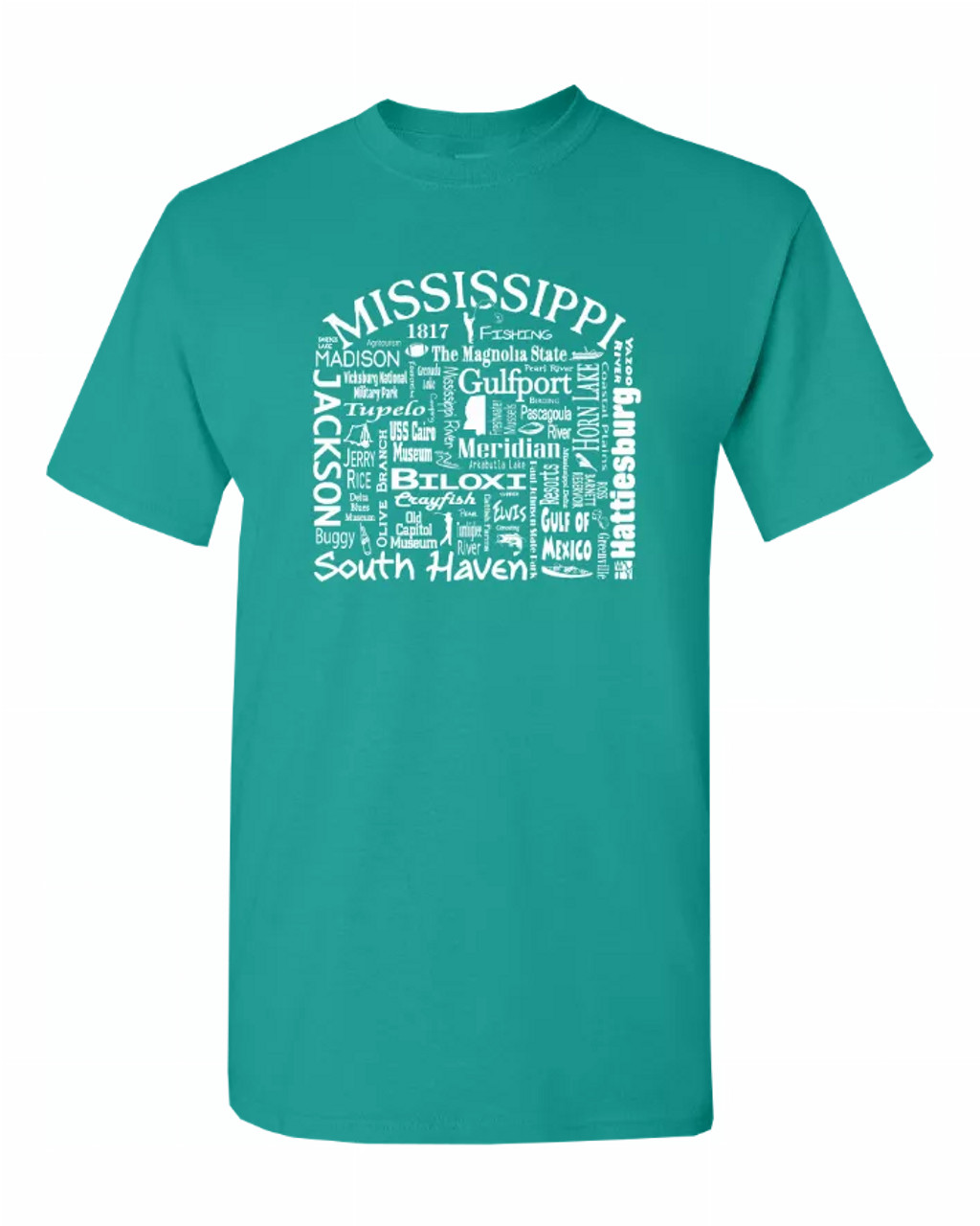 US State Destination Unisex T-shirt - Where Life Takes You (M-N) - S001839B002277P000015V613