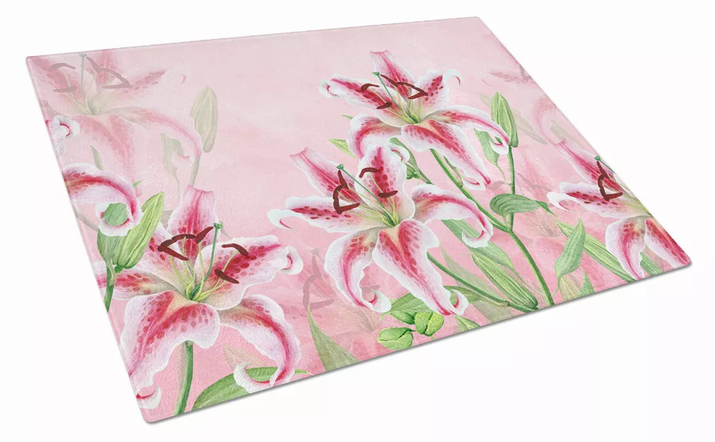 Flower Glass Cutting Board Large - S000213B001695P021339V032