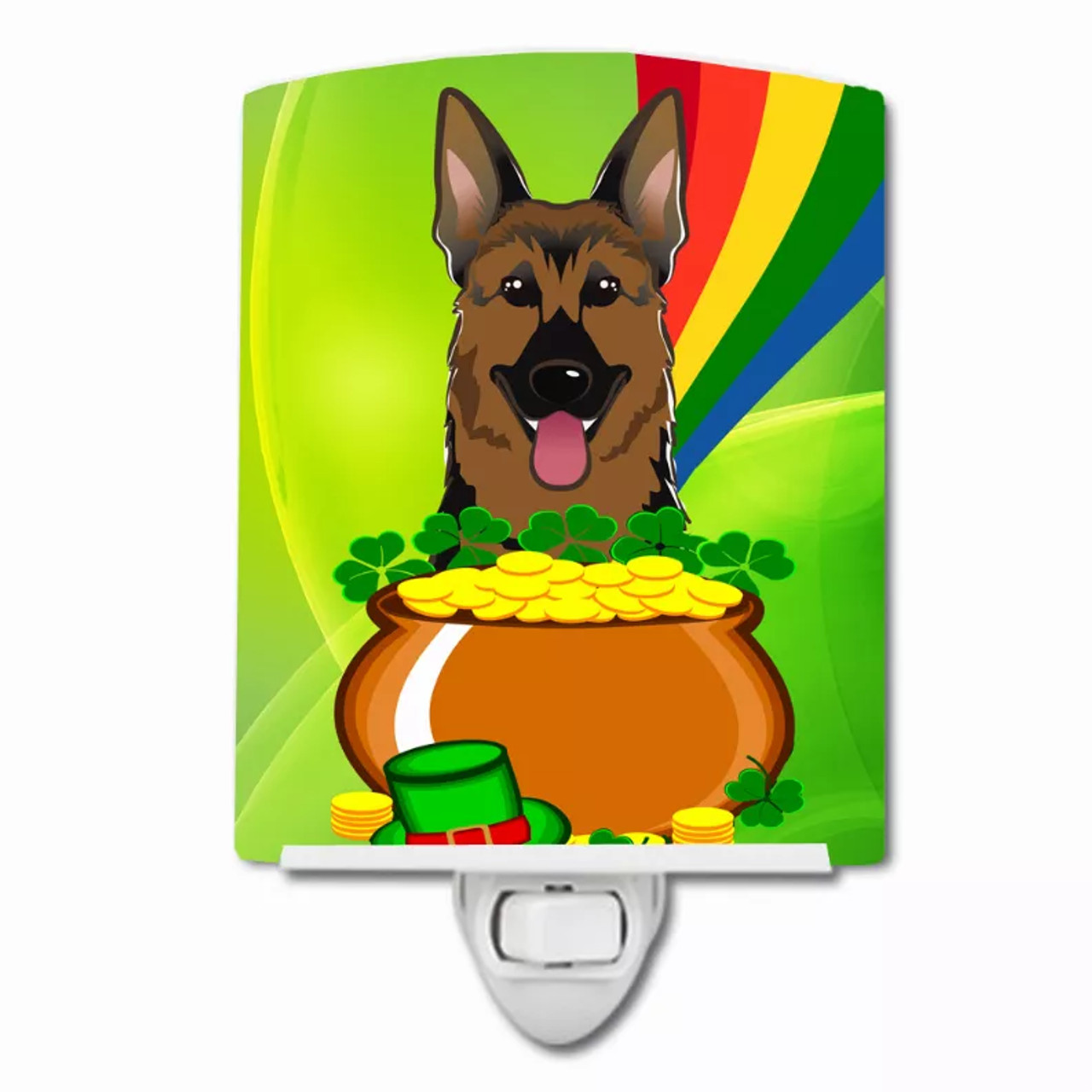 St. Patrick's Day Design with Dog Ceramic Night Light - S000213B001695P099286V000