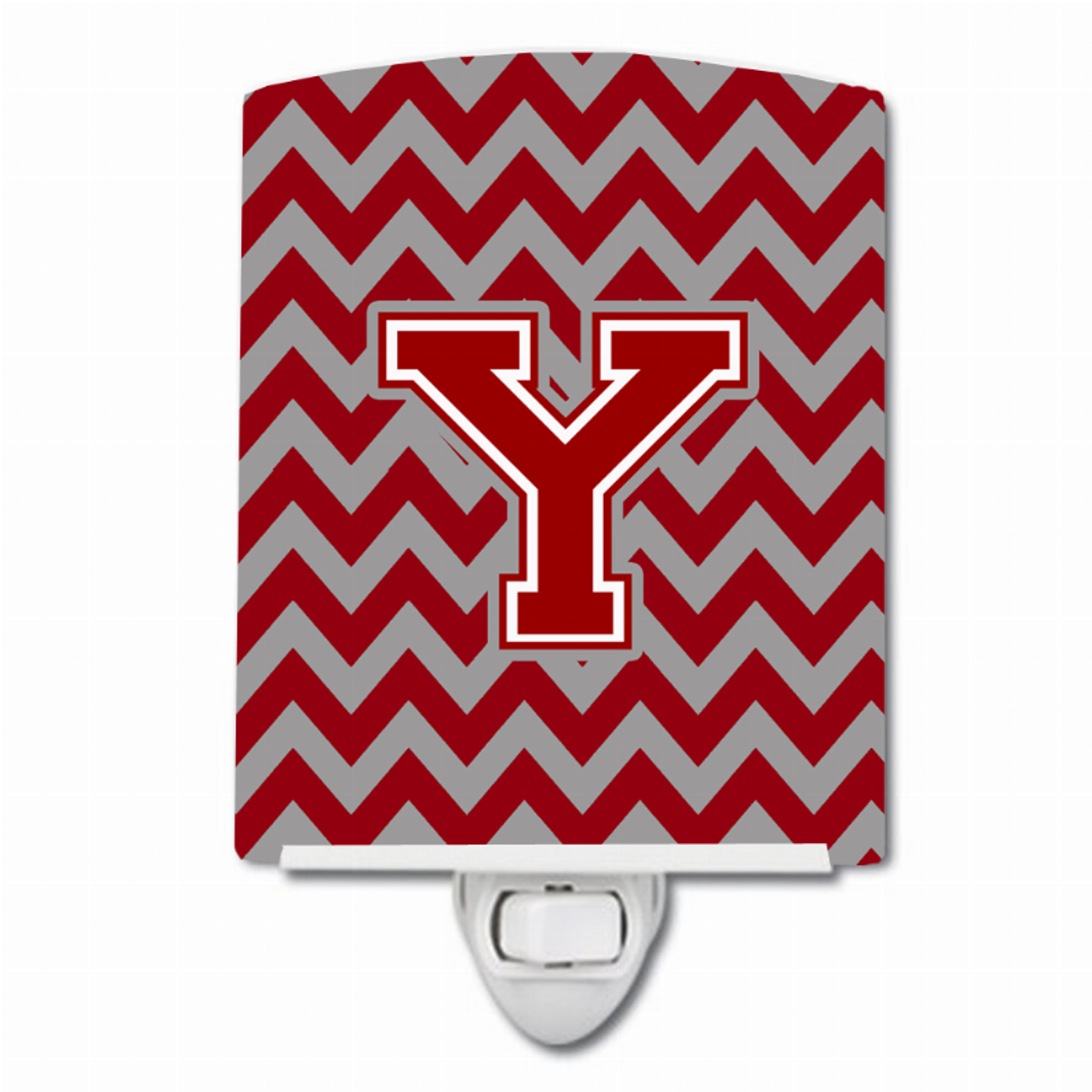 Letter Chevron Ceramic Night Light - CJ1049-YCNL