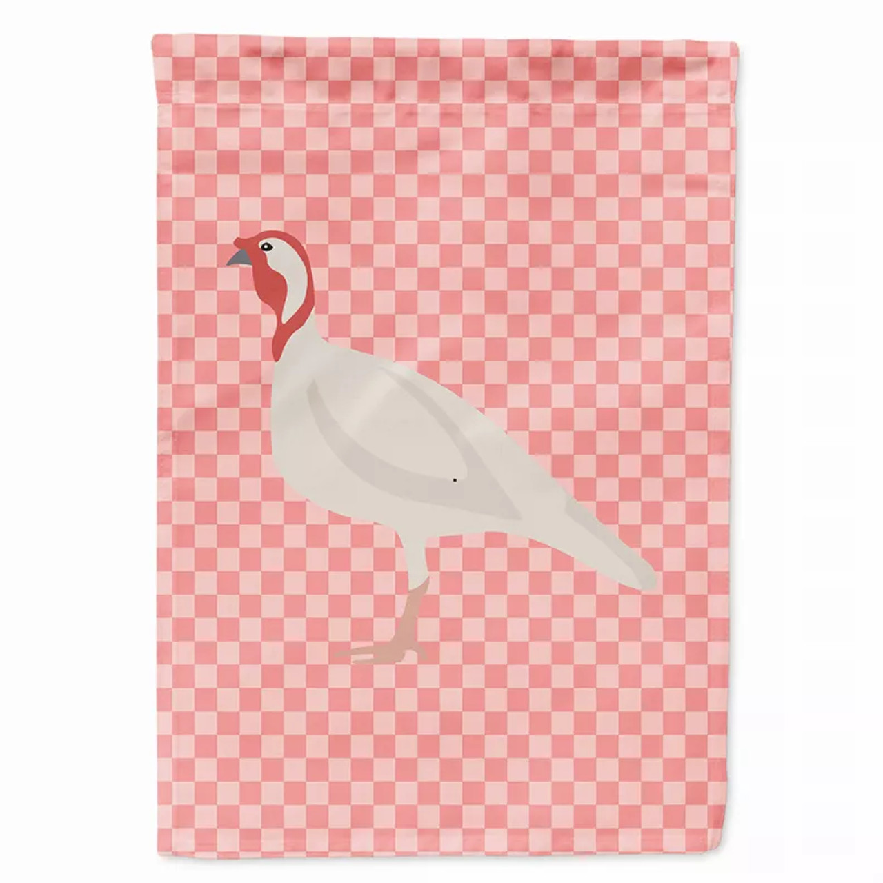 Animal/Bird Themed Pink Check Flag Canvas - BB7989CHF