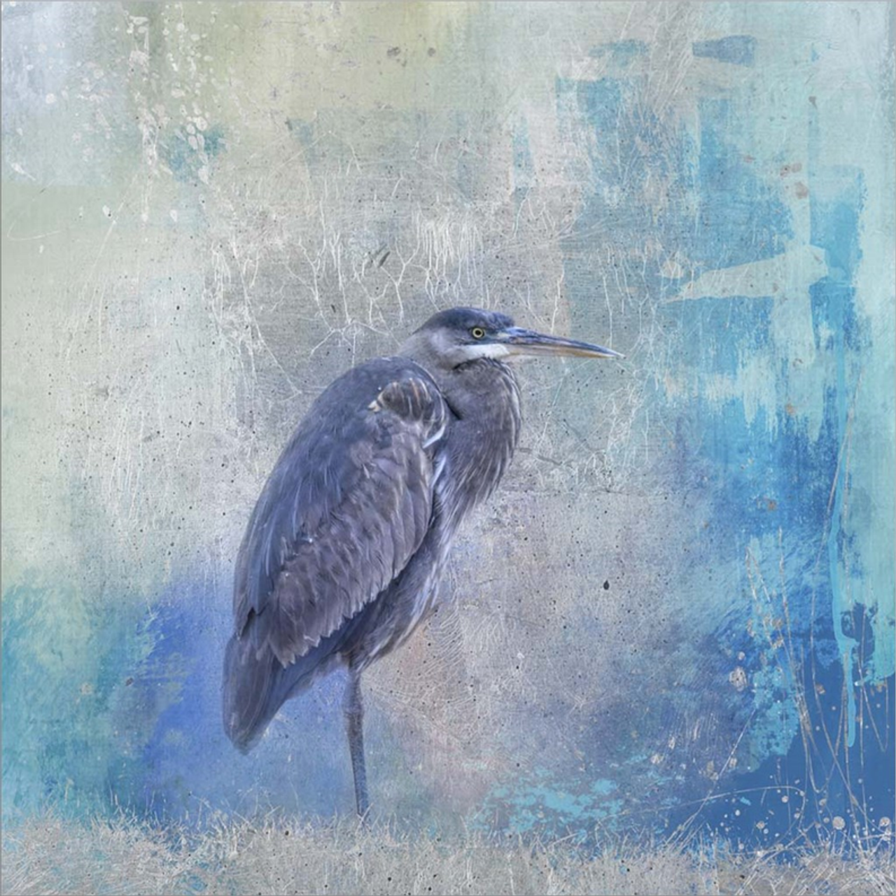 Heron Harmony by Jai Johnson, Framed Wall Art