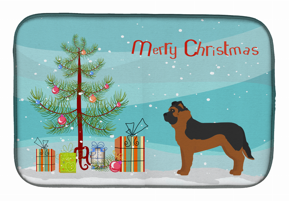 Dog Breed/Merry Christmas art Dish Drying Mat - S000213B001695P000528V000