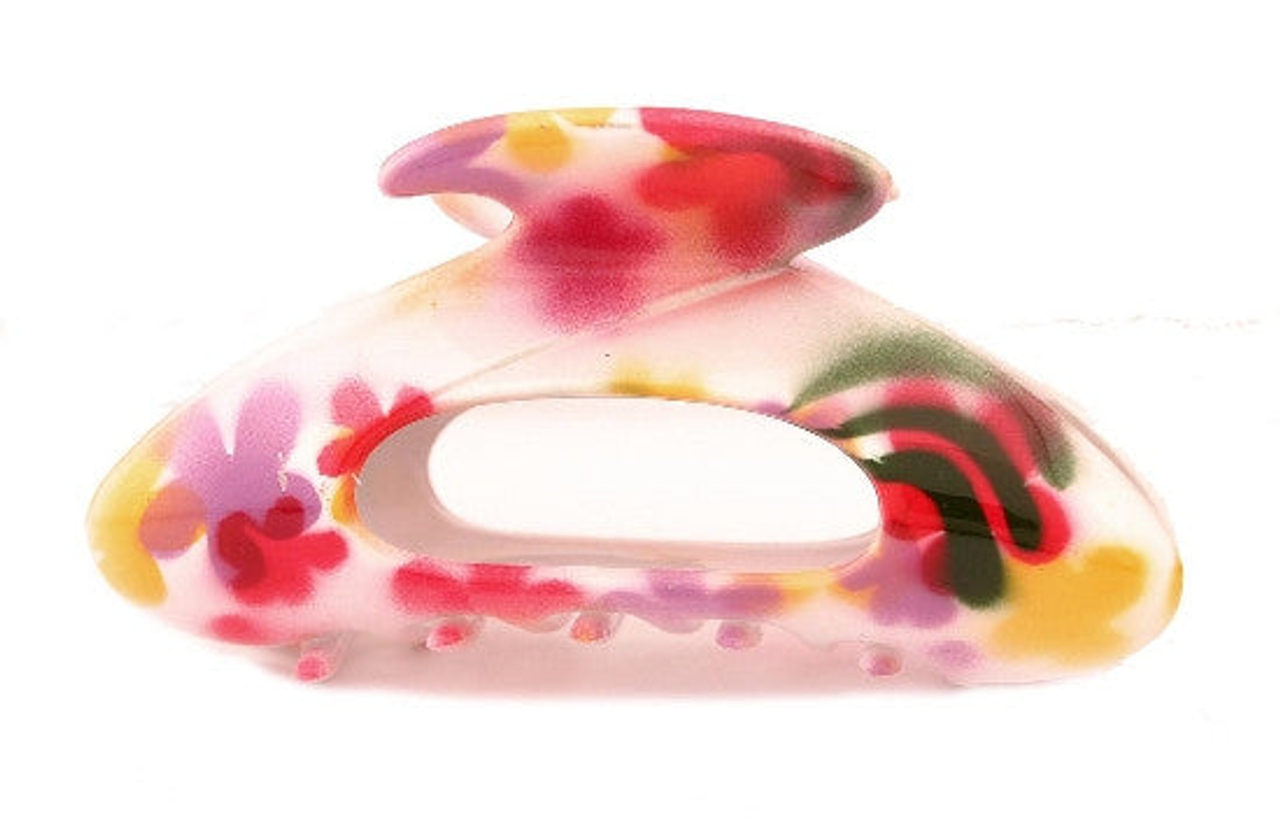 Rosy Multi Color Open Hair Claw - 12121-1870-11