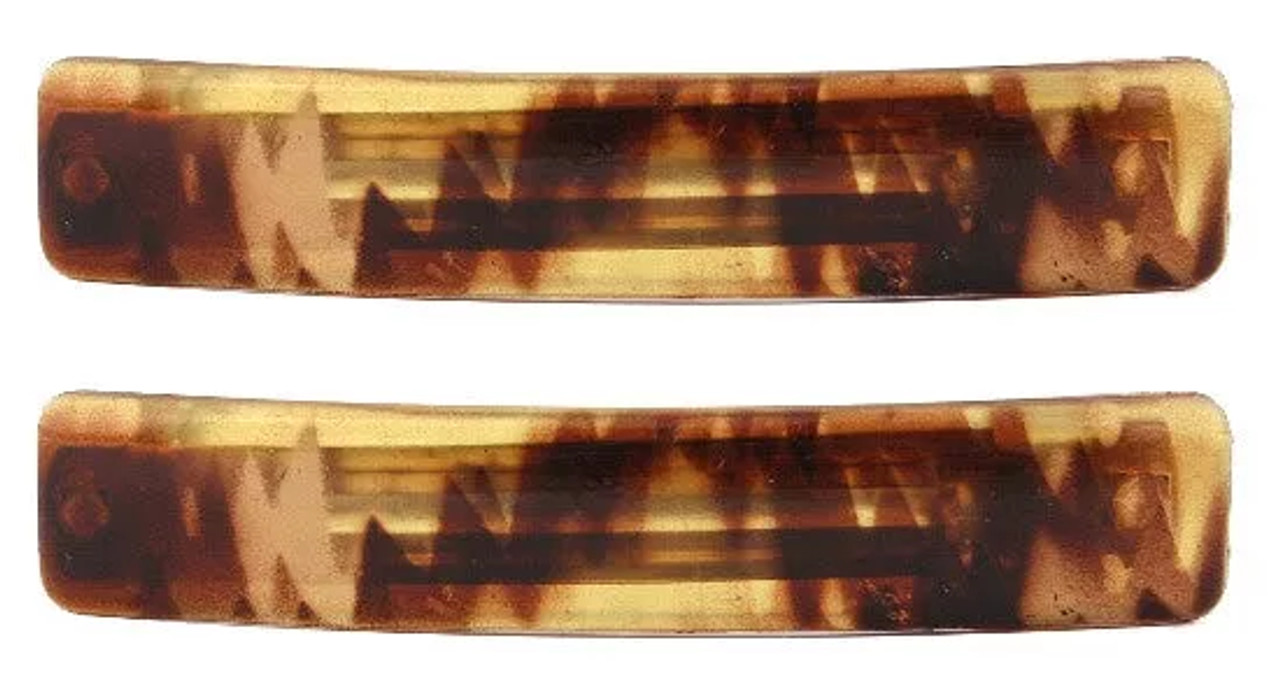 Medium Barrette Honey Color Barrette Pair - 1205702
