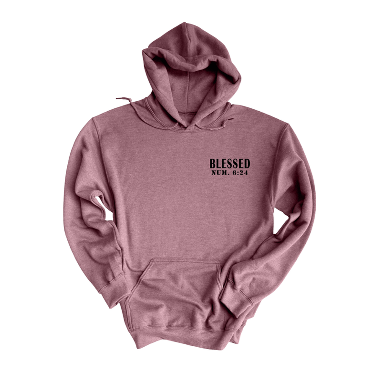 Numbers 6:24 Blessed Cotton Blend Hoodies By Pink Box - PinkBox3-3742