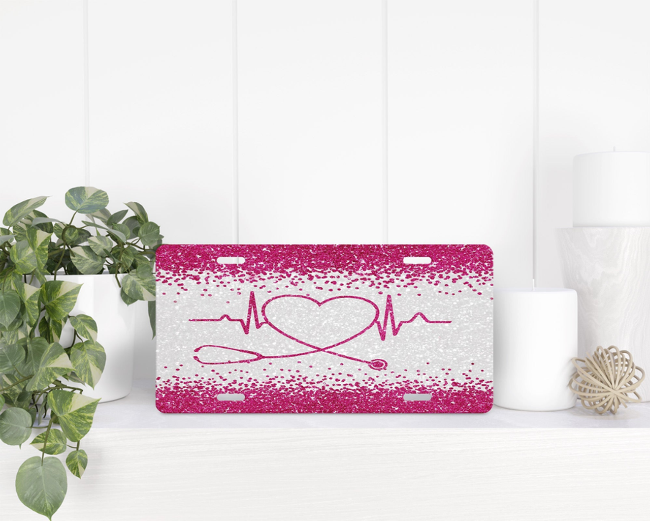 Nurse Stethoscope|License Plate