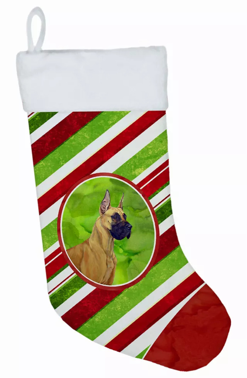 Dog and Christmas Candy Christmas Stocking - S000213B001695P118007V002