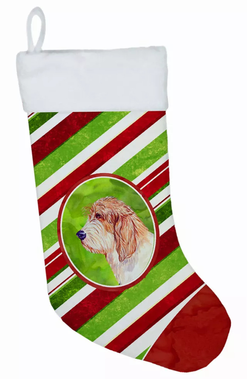 Dog and Christmas Candy Christmas Stocking - S000213B001695P118007V044