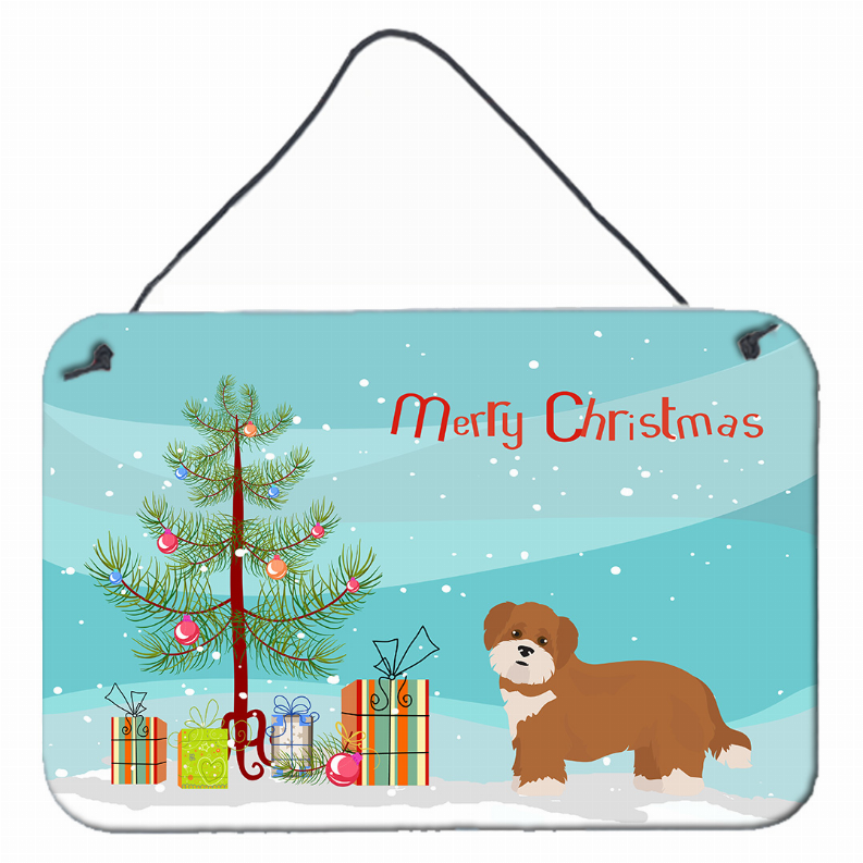 Christmas Tree Design with Dog Wall or Door Hanging Prints - S000213B001695P000850V000