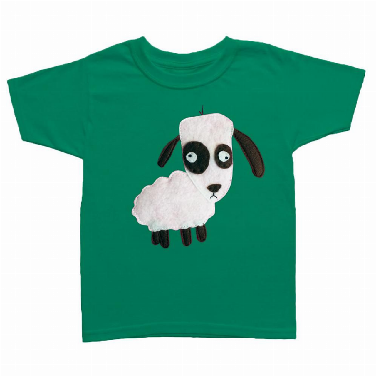 Kids T-shirt - Sheep - mi cielo x Matthew Langille - green - S000576B001650P000107V002 Kids T-shirt - Sheep - mi cielo x Matthew Langille - green - S000576B001650P000107V002