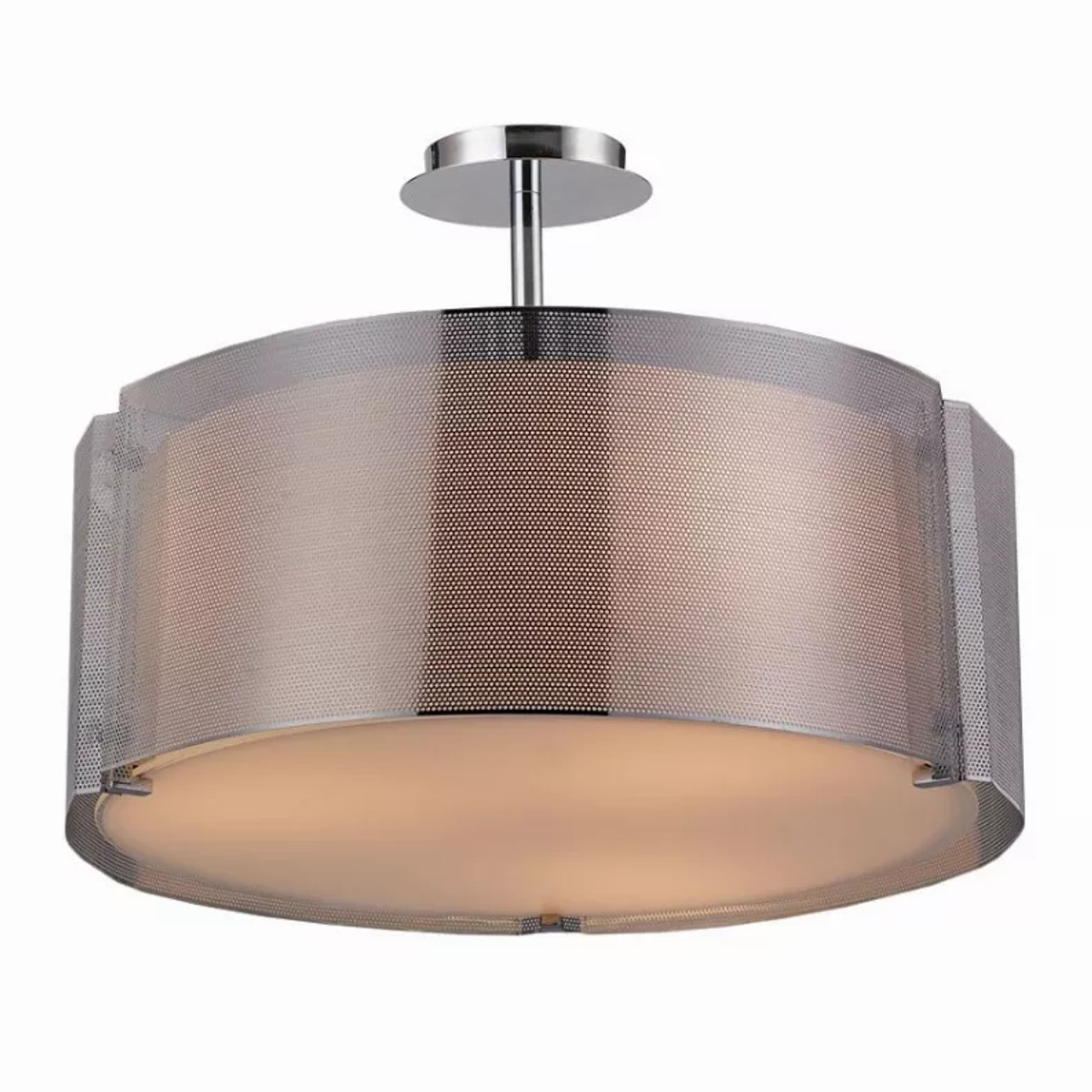 Lynch Iron Mesh Drum Pendant