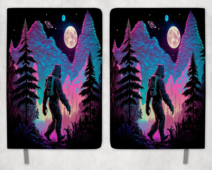 Sasquatch Printed 8 Inch  A-5 Journal