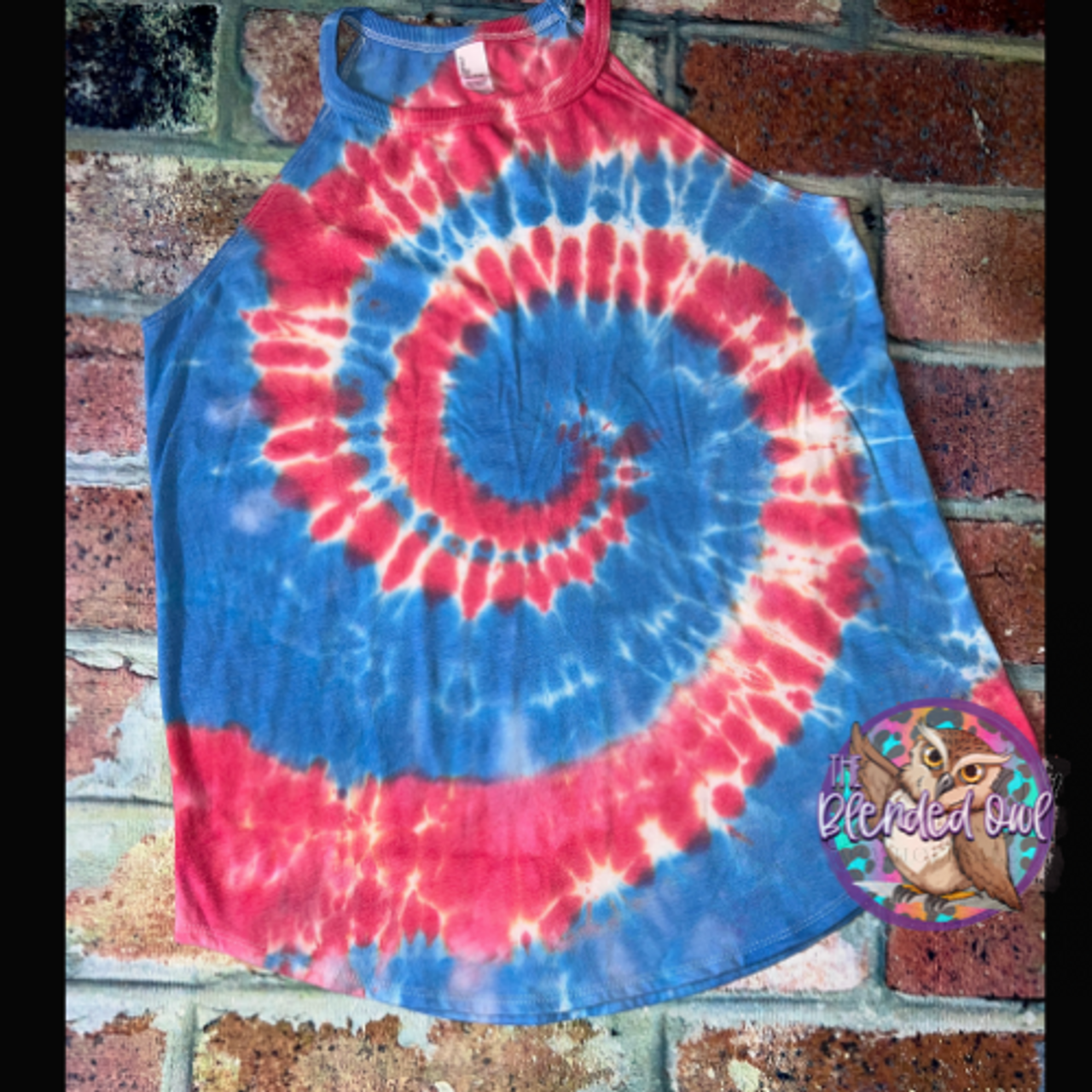 Americana Red White & Blue Rocker Tank Blank
