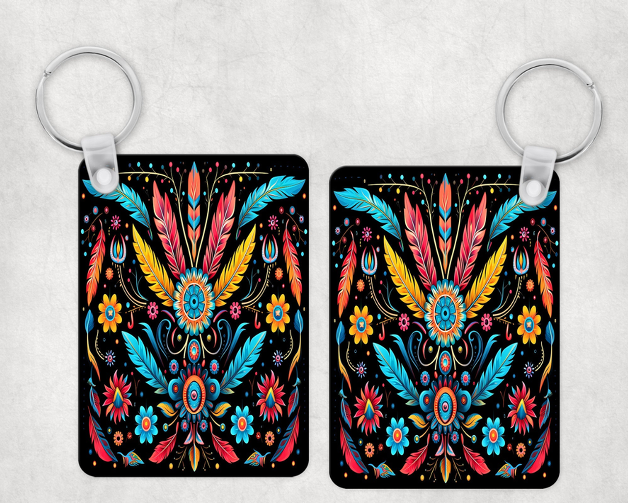 Neon Aztec|Keychain