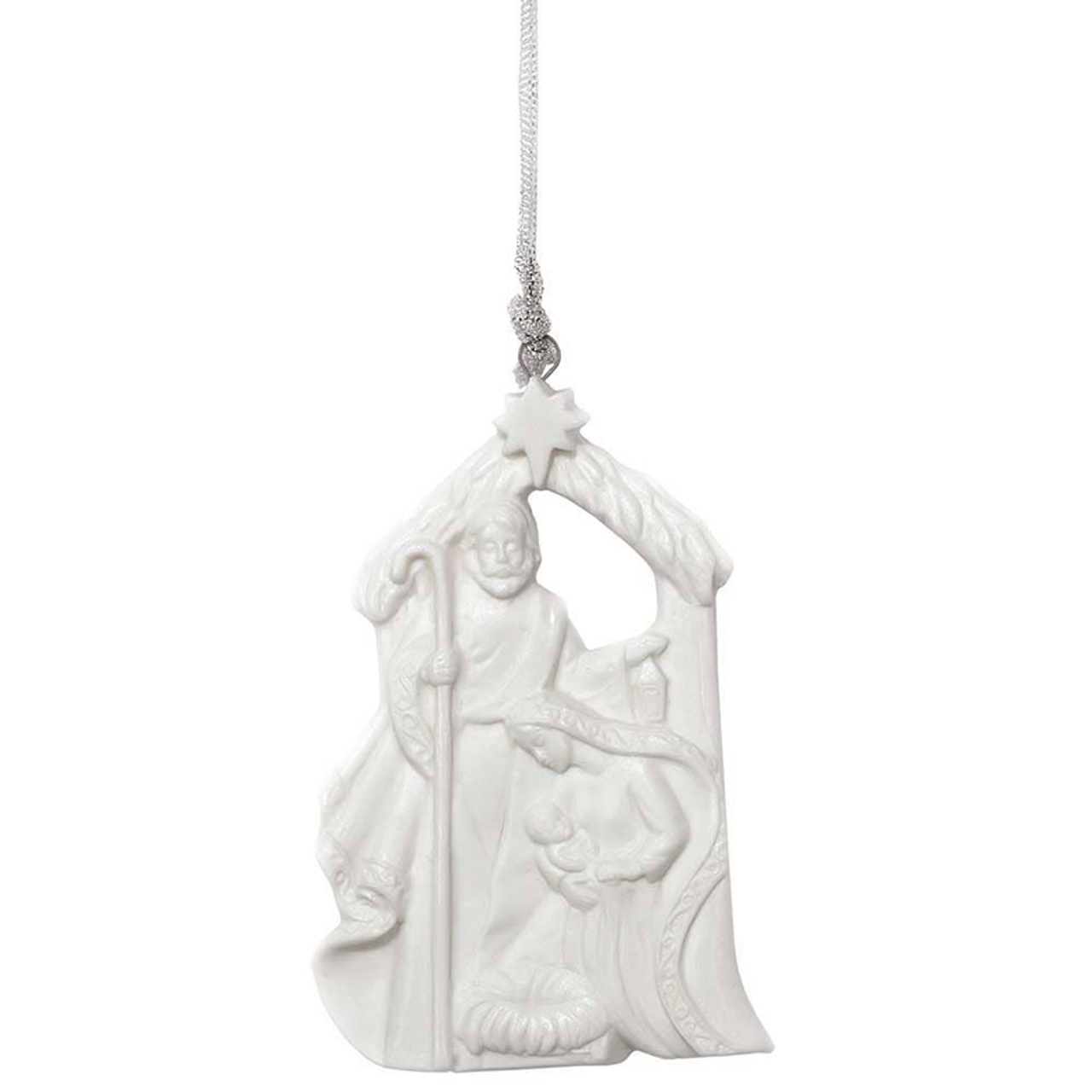 Holy Family And Creche Ornament