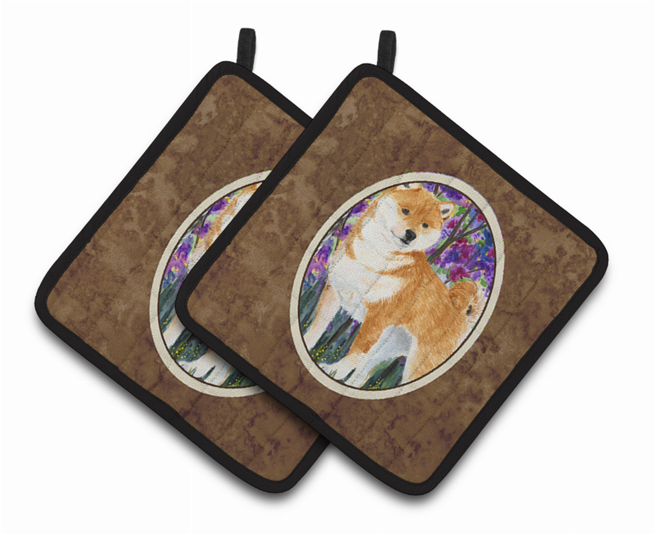 Shiba Inu Pair of Pot Holders