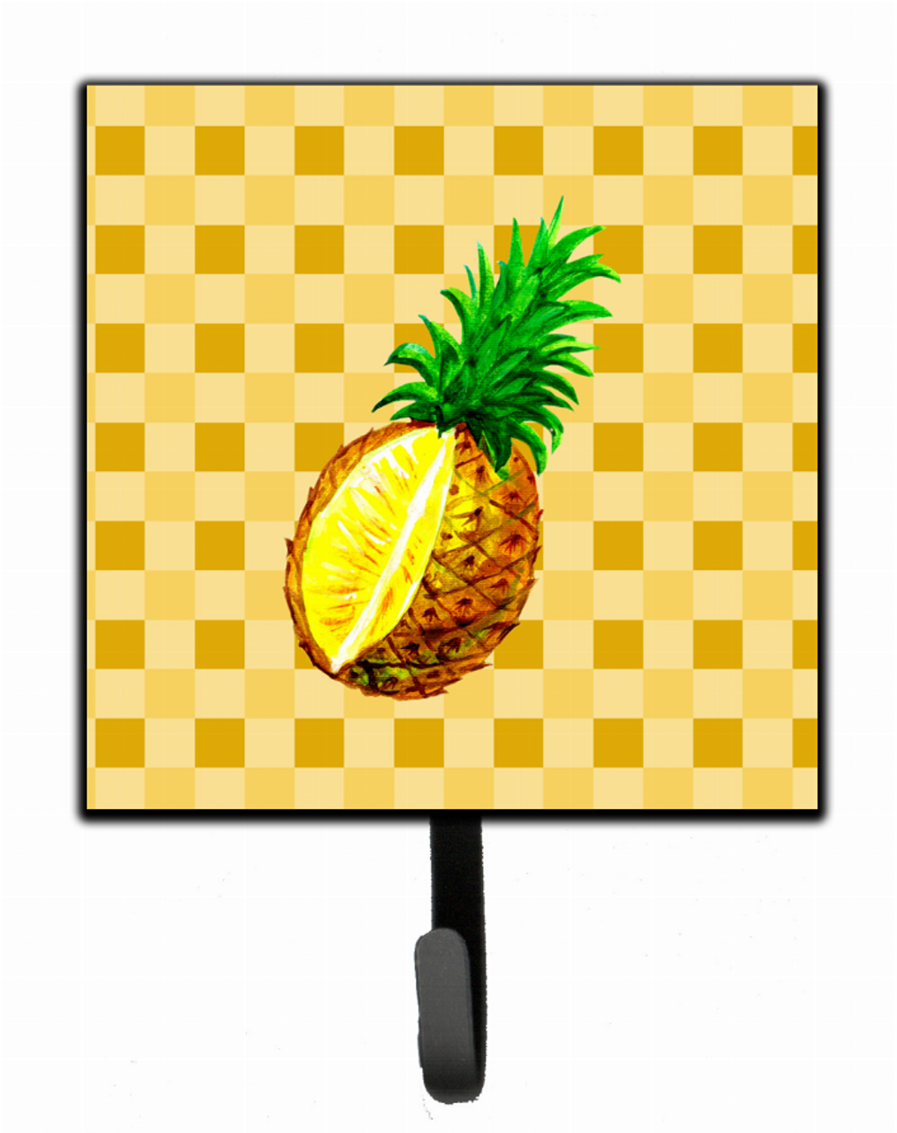 Whole Pineapple Cut on Basketweave Basketweave / Food Themed Leash or Key Holder