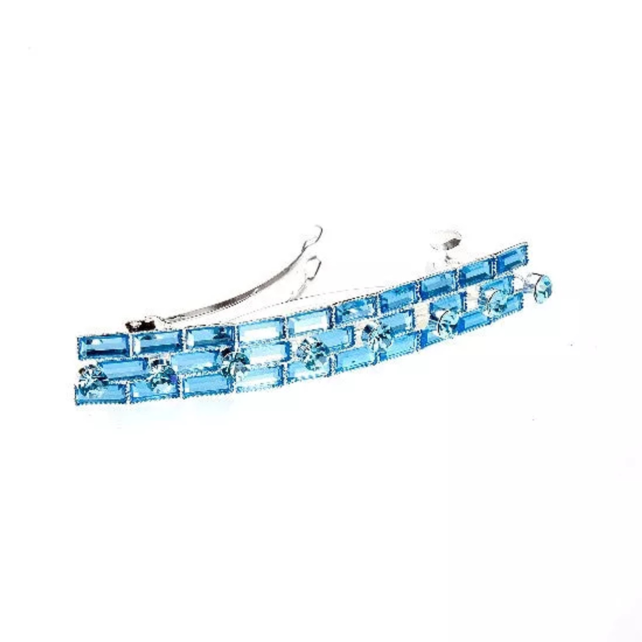 Baguette & Stone Swarovski Hair Barrette - 37575-2706-10