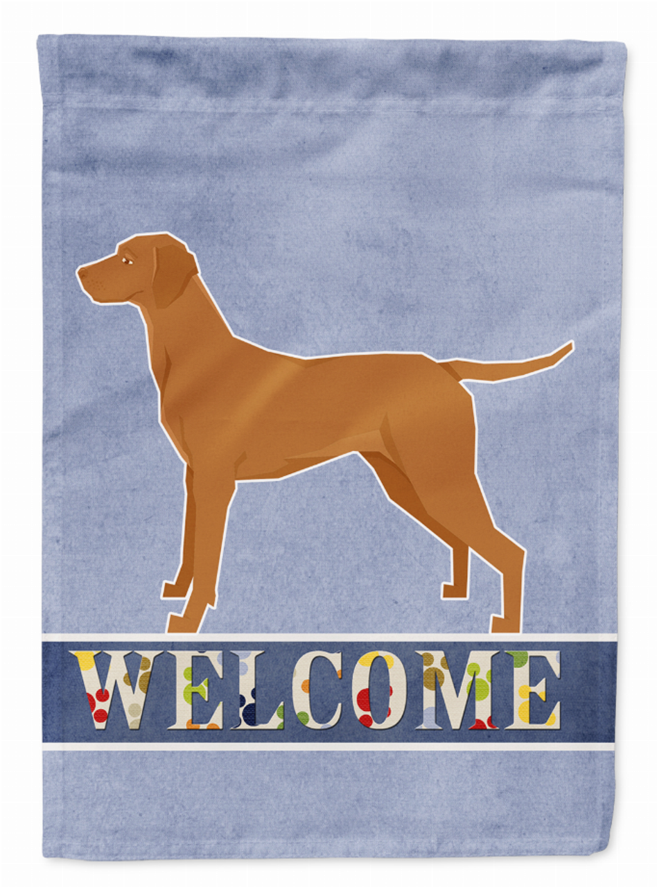 Vizsla Welcome Flag Canvas House Size