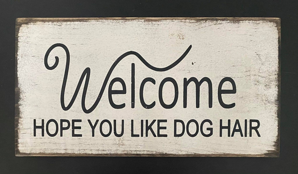 WELCOME HOPE YOU LIKE DOG HAIR - 172400001346