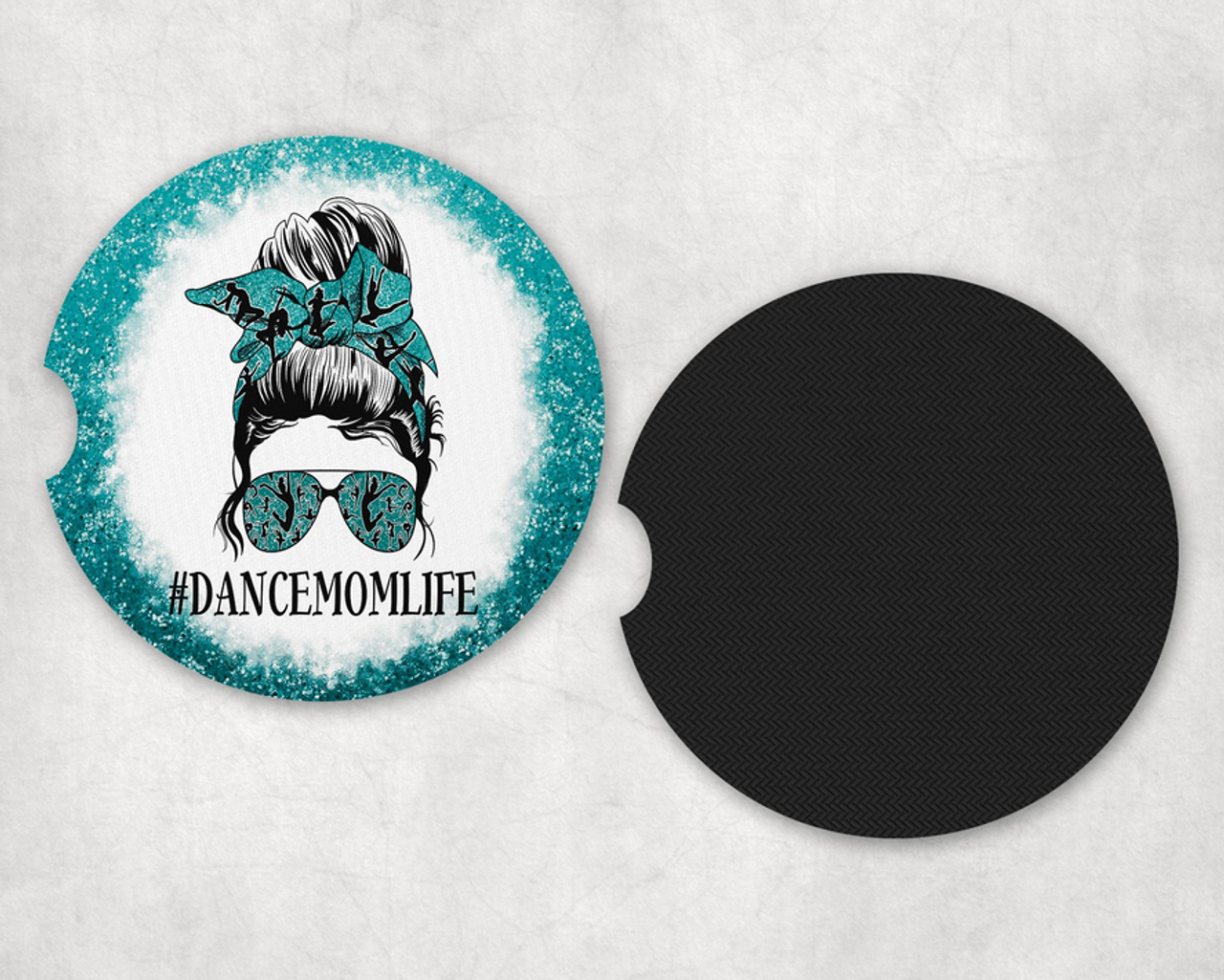 Dance Mom Life Neoprene Car Coaster Set