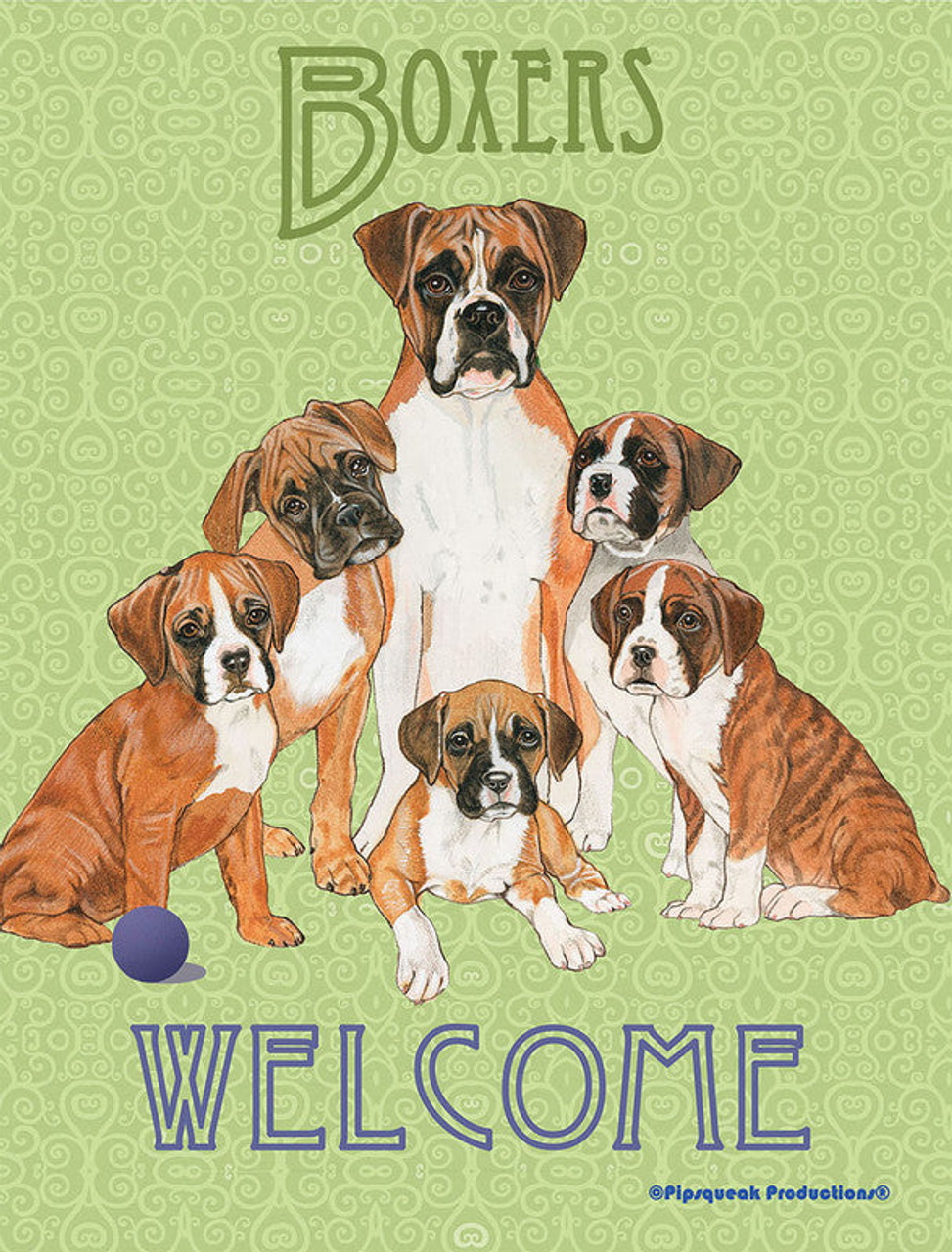 Yorkies - Best of Breed Pipsqueak Productions Outdoor Flag - bestofbreeds-320