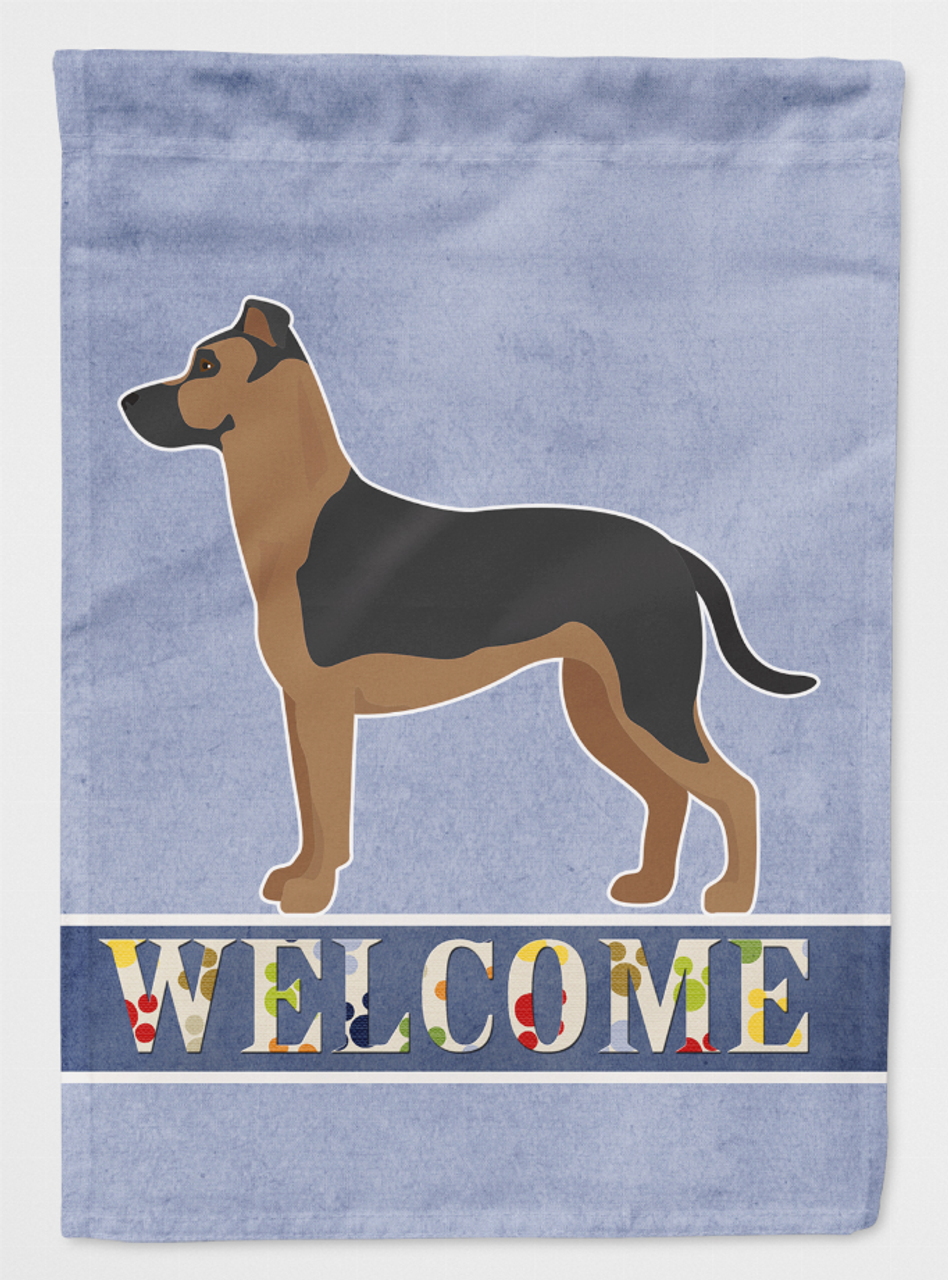 Shepherd Pit Mix #1 Welcome Flag Canvas House Size