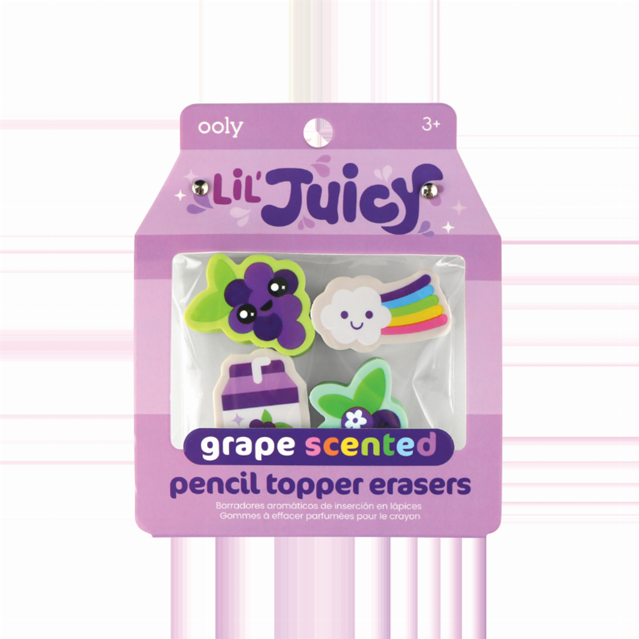 Lil' Juicy Scented Pencil Topper Erasers - (Set of 4)