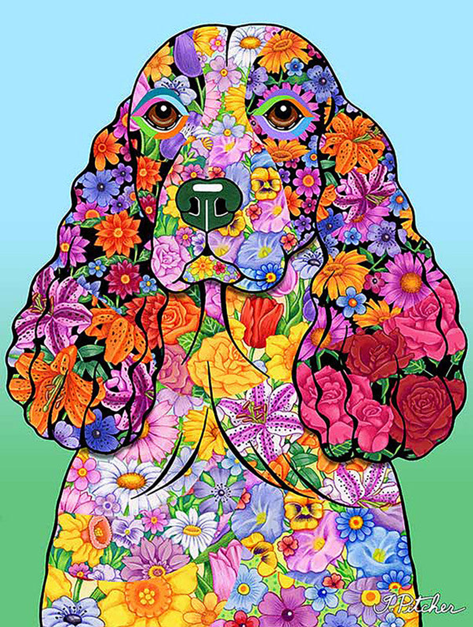 Westie -  Tomoyo Pitcher Van Gogh Garden Flag - bestofbreeds-1419