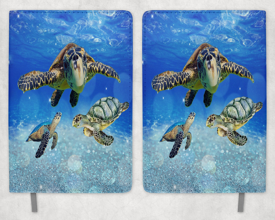 Sea Turtles Printed 8 Inch  A-5 Journal