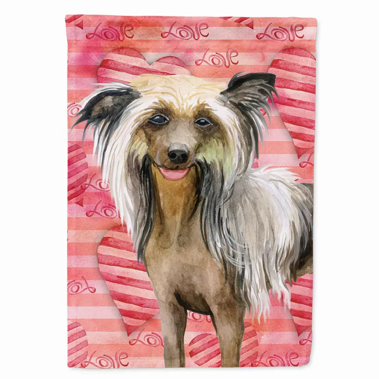 Love/Dog Breed Themed Flag Canvas - BB9746CHF