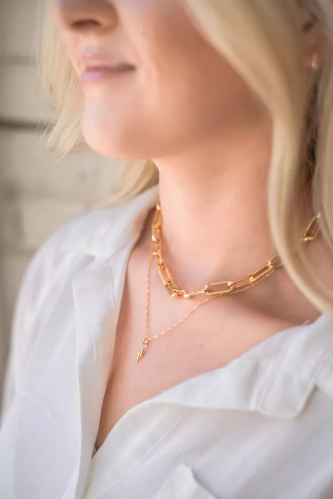 Frances Paperclip Necklace