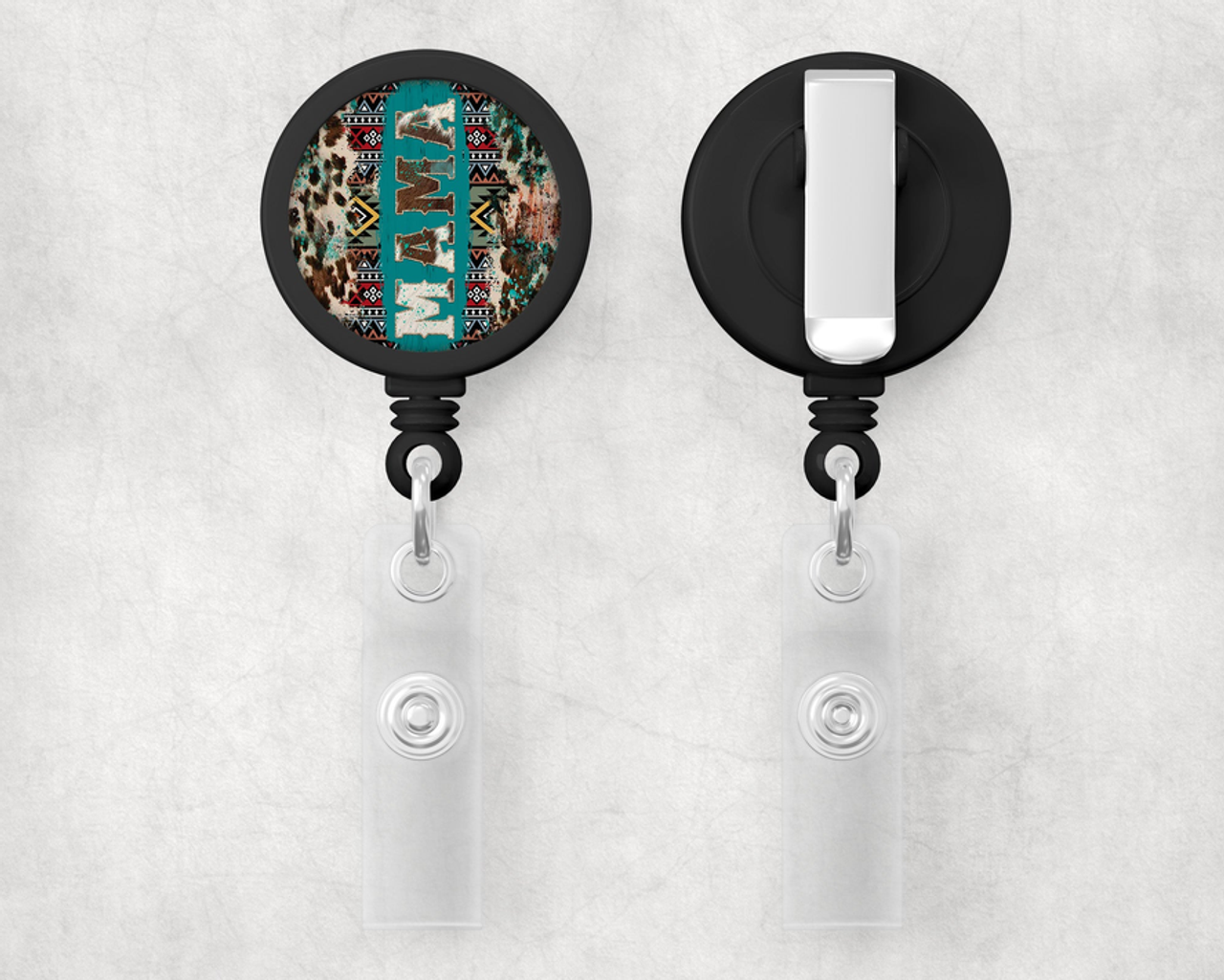 aztec Mama 1 Inch Retractable Badge Reel