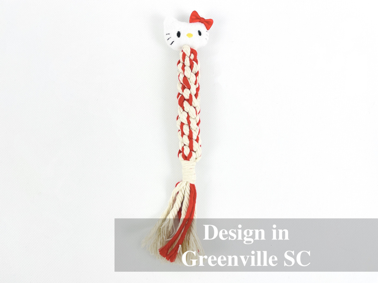 Eco-Kitty Dog Rope Plush Squeaky Toy for Puppies