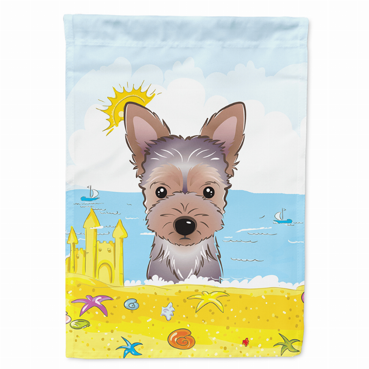 Summer Beach/Dog Breed Flag Canvas - BB2100CHF