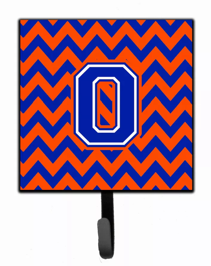 Letter Chevron Orange and Blue Leash or Key Holder - S000213B001695P065924V015