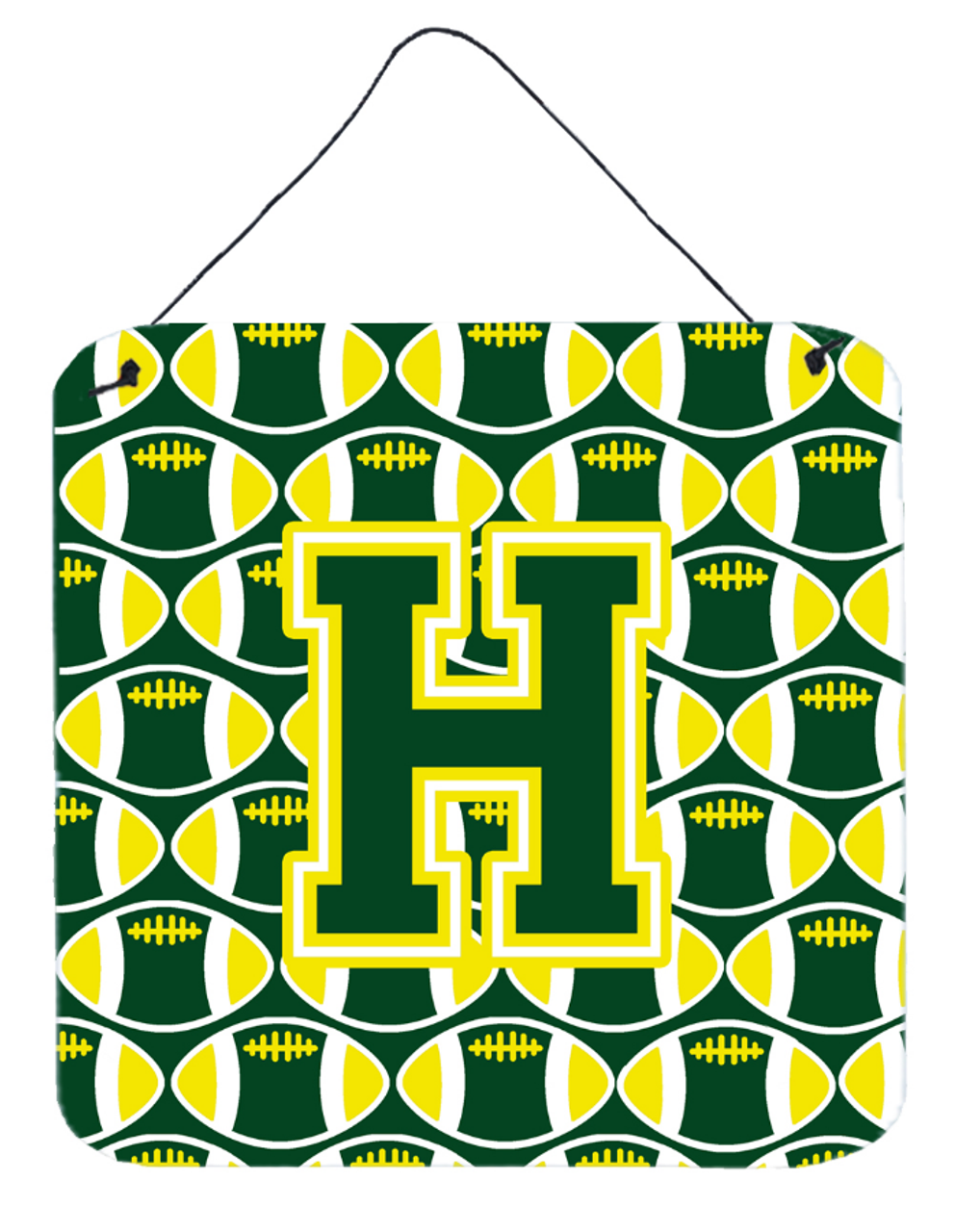 Letter Football Wall or Door Hanging Prints - CJ1075-HDS66