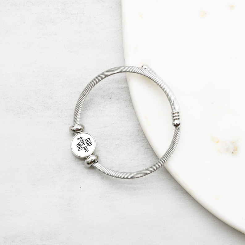 Interchangeable Reverisble Inspirational Bracelets - ABCM1431