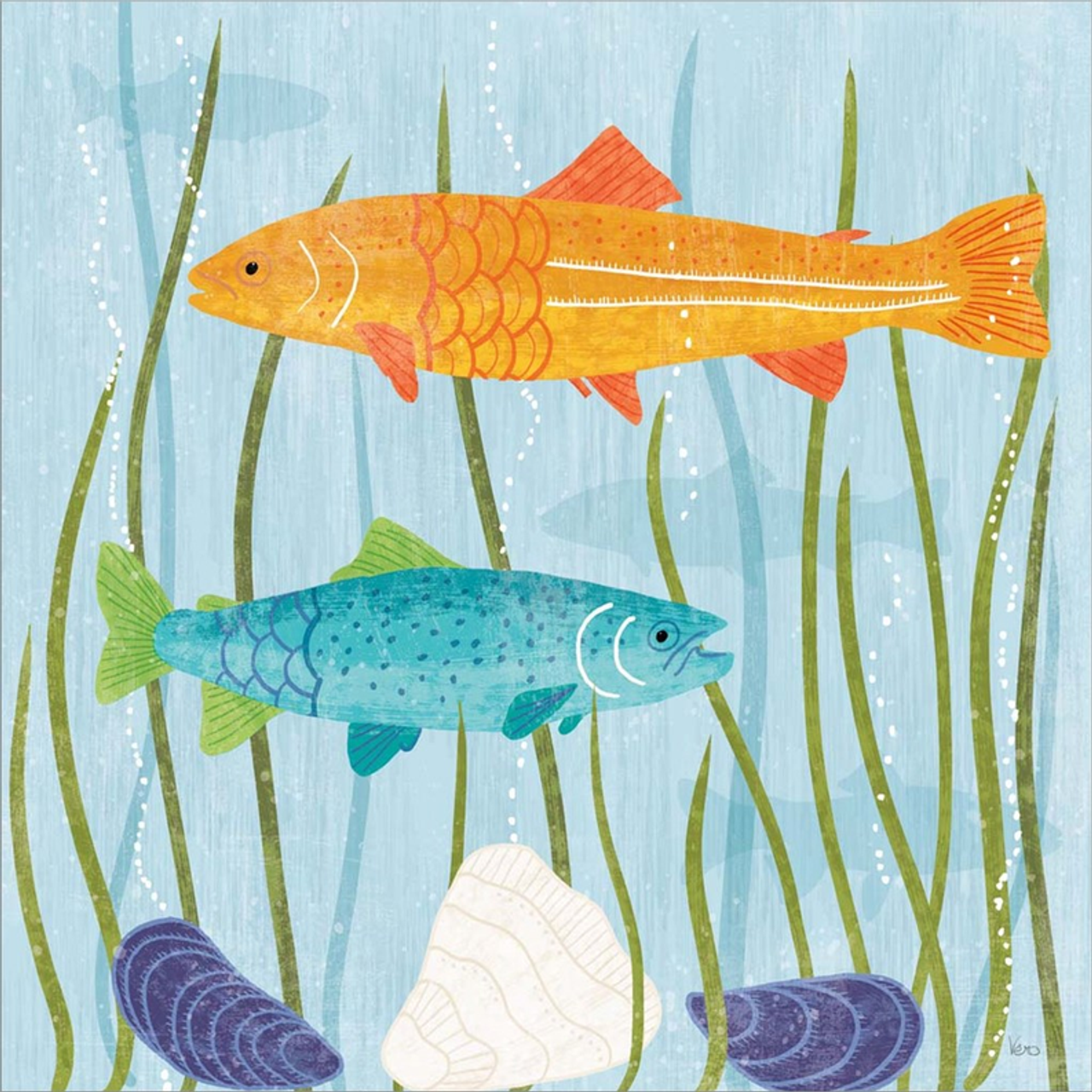 Coastal Vibes III by Veronique Charron, Canvas Art