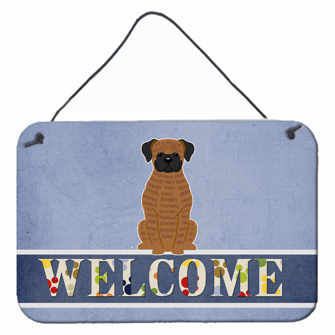 Welcome Sign with Dog Wall or Door Hanging Prints - BB5698DS812