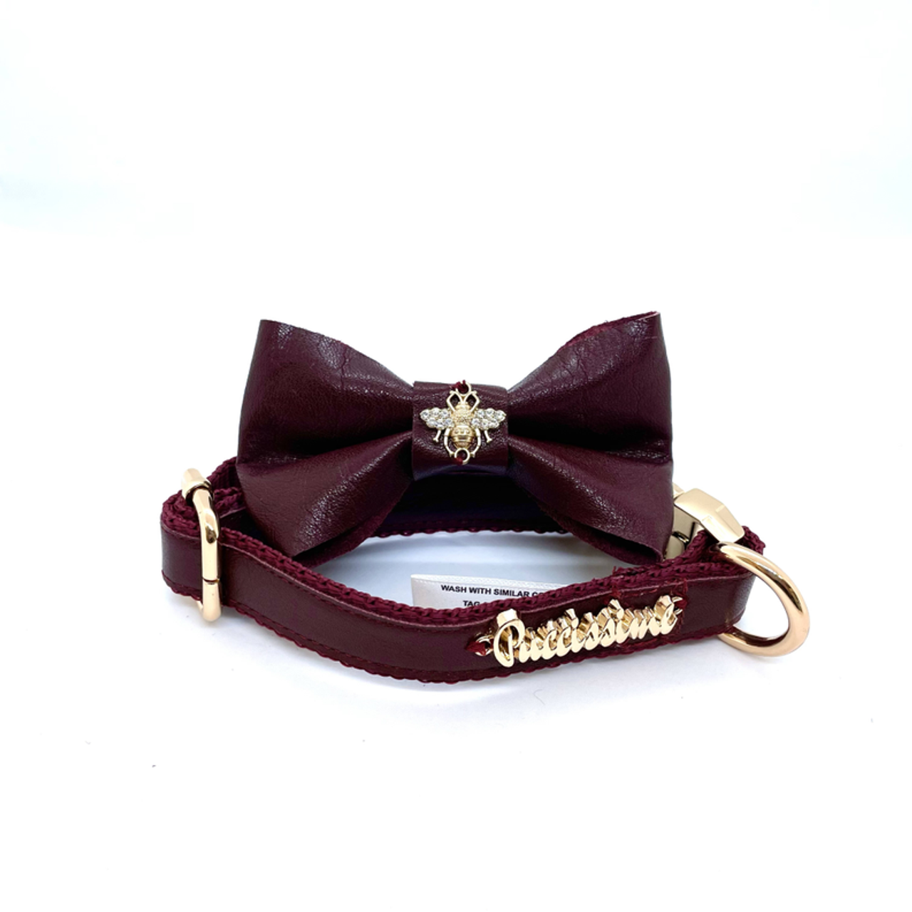 Red Wine Dog Collar - PuccissimePet000335
