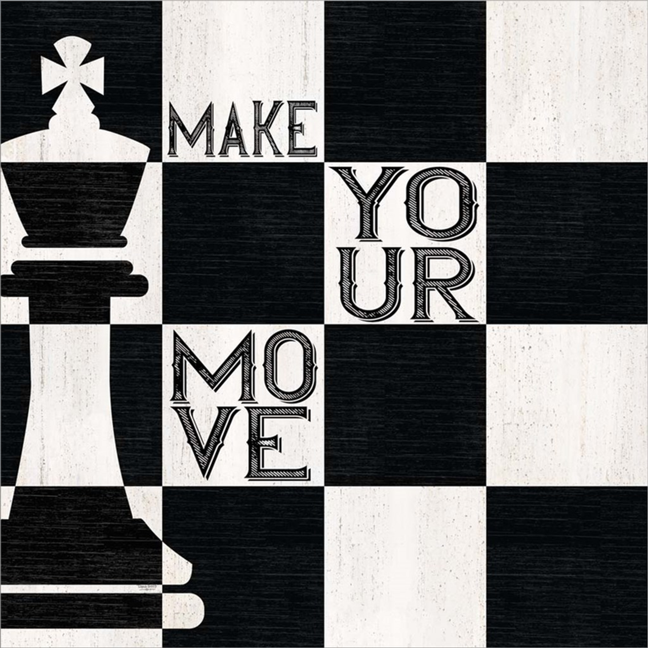 Chessboard Sentiment I-Make your Move by Tara Reed, Canvas Art - C1070238-0240000-8CAAAMA